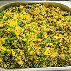 Farofa de charque e banana